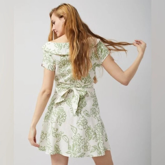 FREE PEOPLE A Thing Called Love Mini Dress in Ivory Combo - Picture 4 of 11